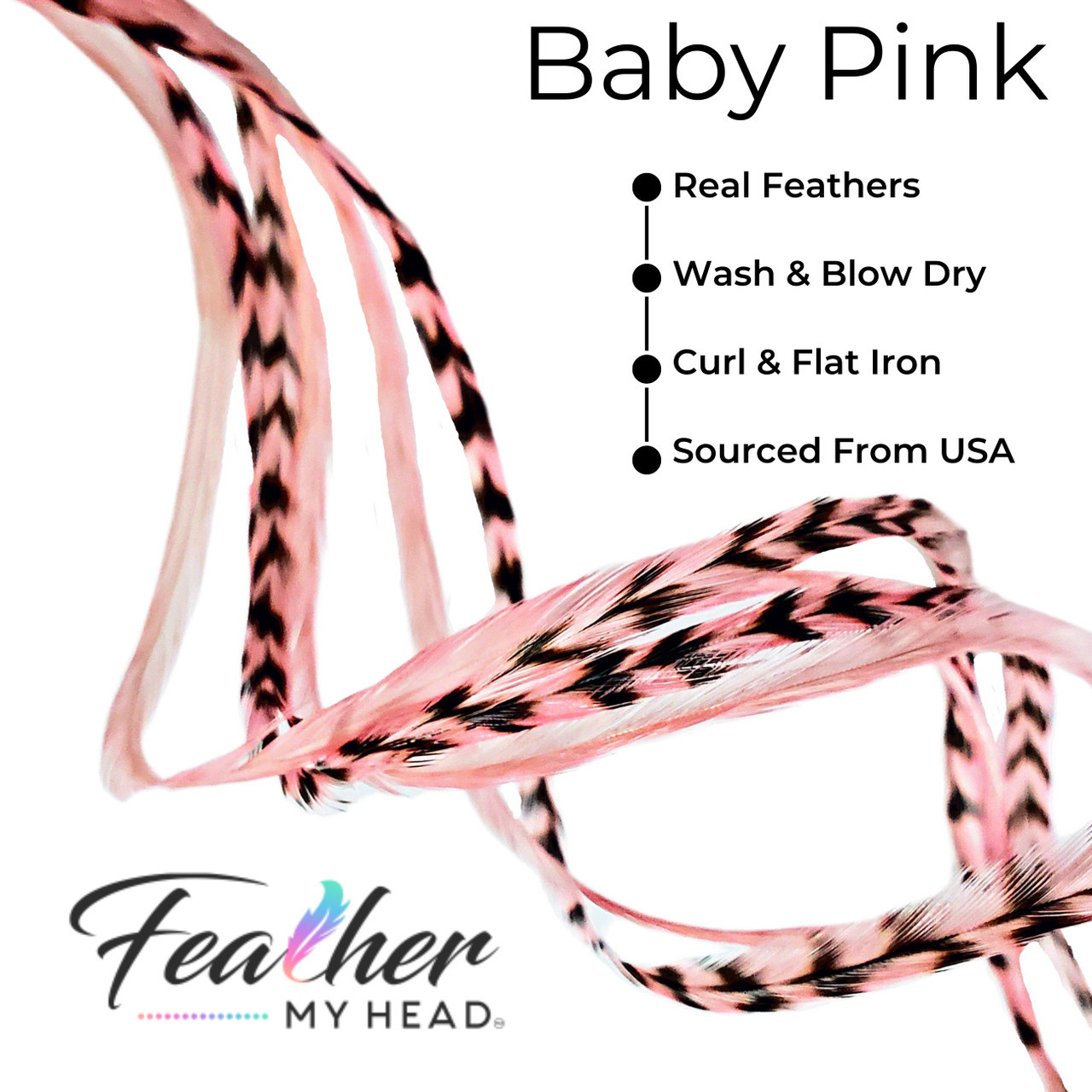 Hair Feathers Feather Extensions Pink Feather My Head