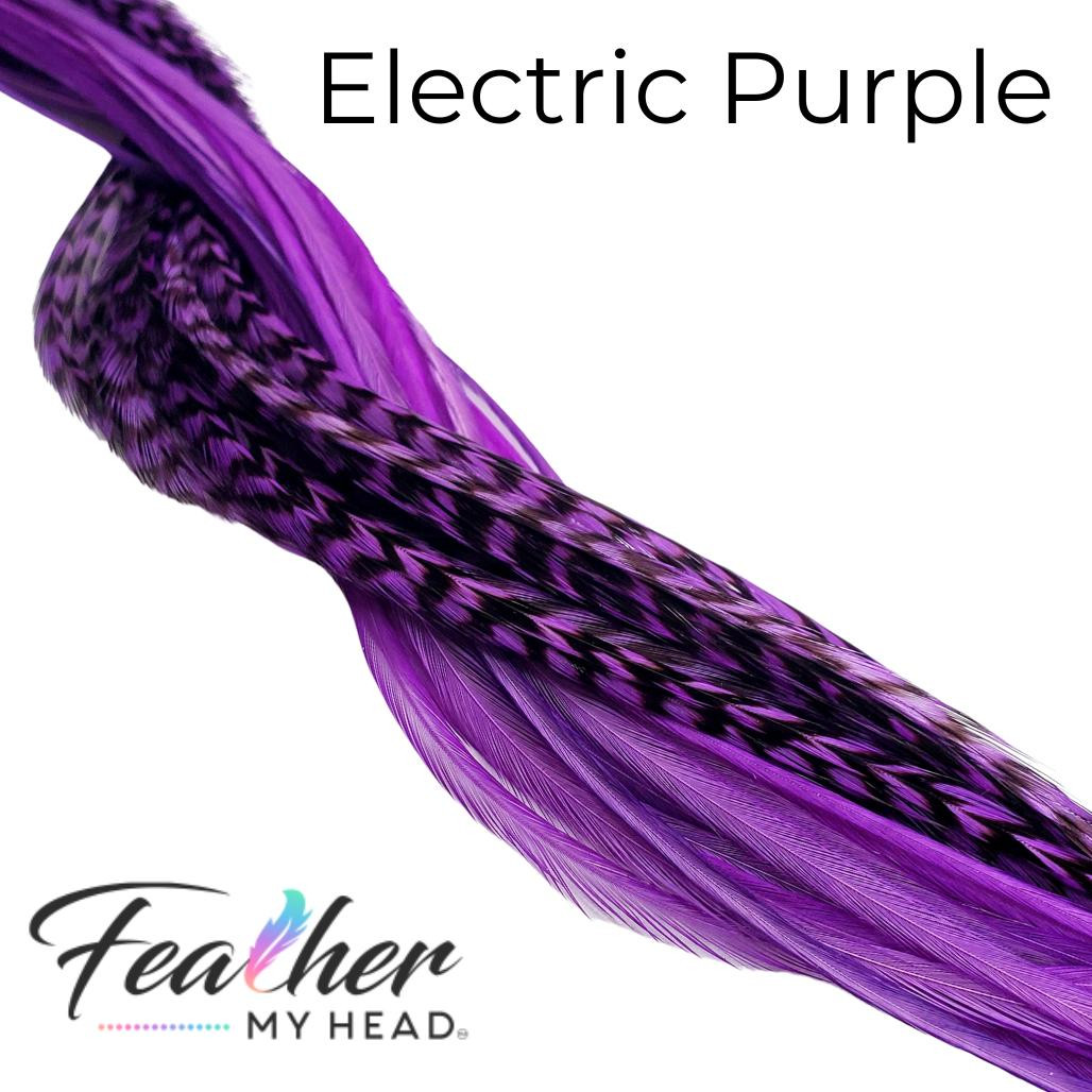 Hair Feathers Feather Extensions Purple Feather My Head