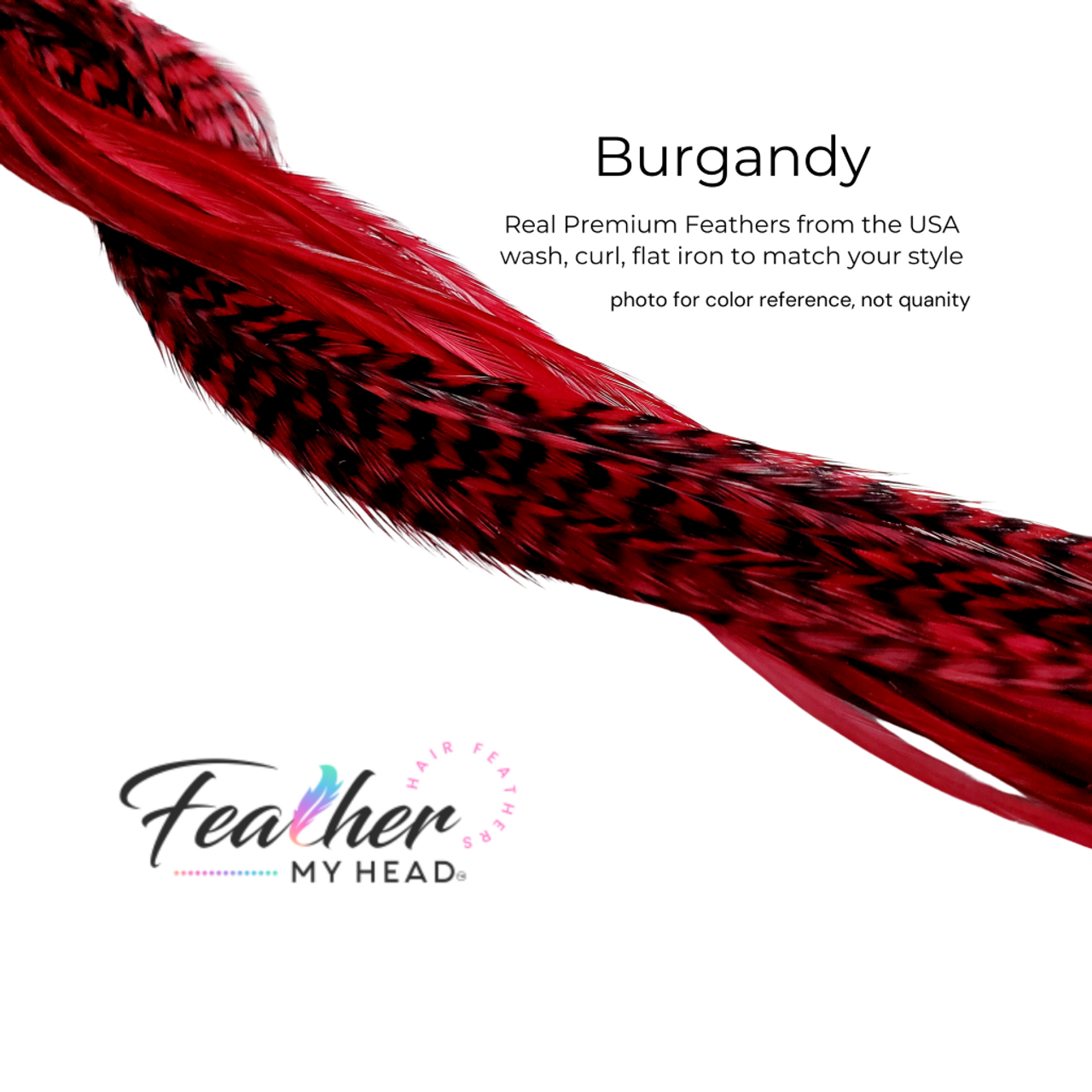 Hair Feathers Hair Feather Extensions Red Burgundy