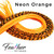 Hair Feather Extensions dyed in a bright neon orange Color. Feathers glow neon under black light Pick Your length with hair feathers in lengths up to 16 plus inches long with an optional feather kit to make installing your own hair feathers a breeze.