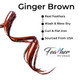 Ginger brown hair feather extensions