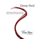 hair feather extension deep red