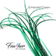 hair feather extensions emerald green 