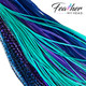 Feather My Head Hair Feathers in colors of purple and Aqua