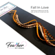 Fall In Love Hair Feather Extension Collection of hair feathers dyed colors of Carmel Brown, Fawn and Natural Medium Brown