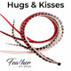 Hair Feather Extension Kit in Red, Pink, White Feathers. Hugs and Kisses