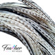 Cream Variant Hair Feathers are natural feathers that will widely vary in color and markings on each feather. No two feathers will be the same. This color is used often in our natural mix collections. Color pairs well with other natural feathers for a soft natural look. 