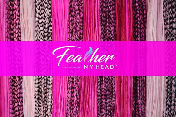 Pink Hair Feathers