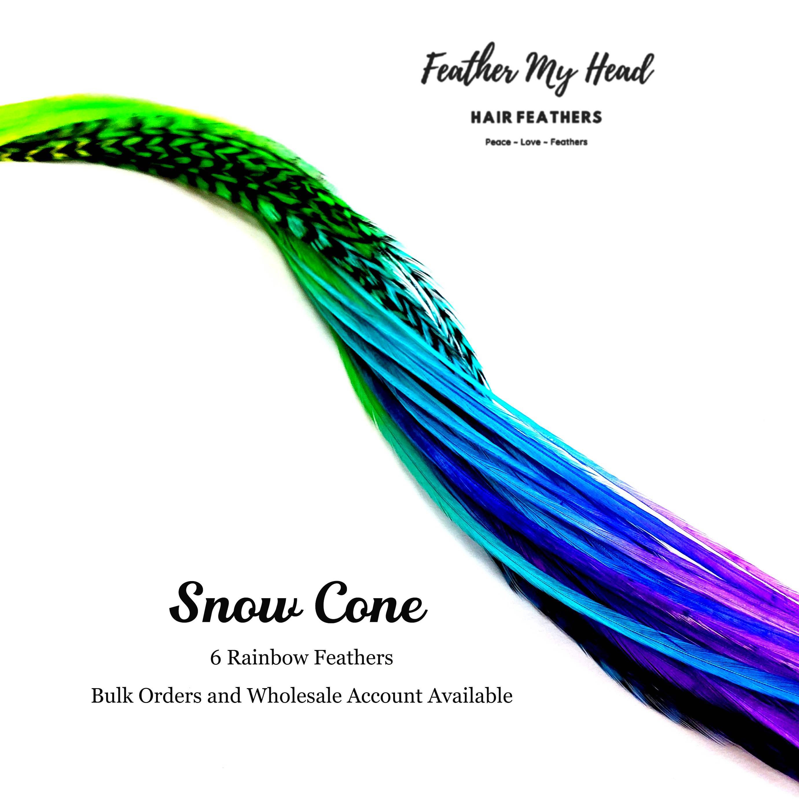 Hair Feather - Feather Extensions, Multi Color, Bulk