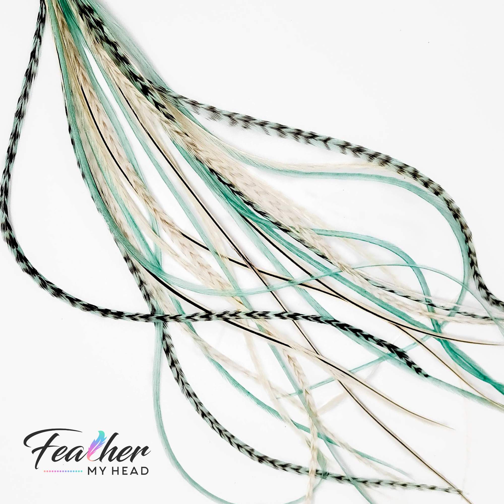 natural mixed 20 pack of fringe and bang feathers - Awesome Feathers - Feather  Hair Extensions - Feather Extensions