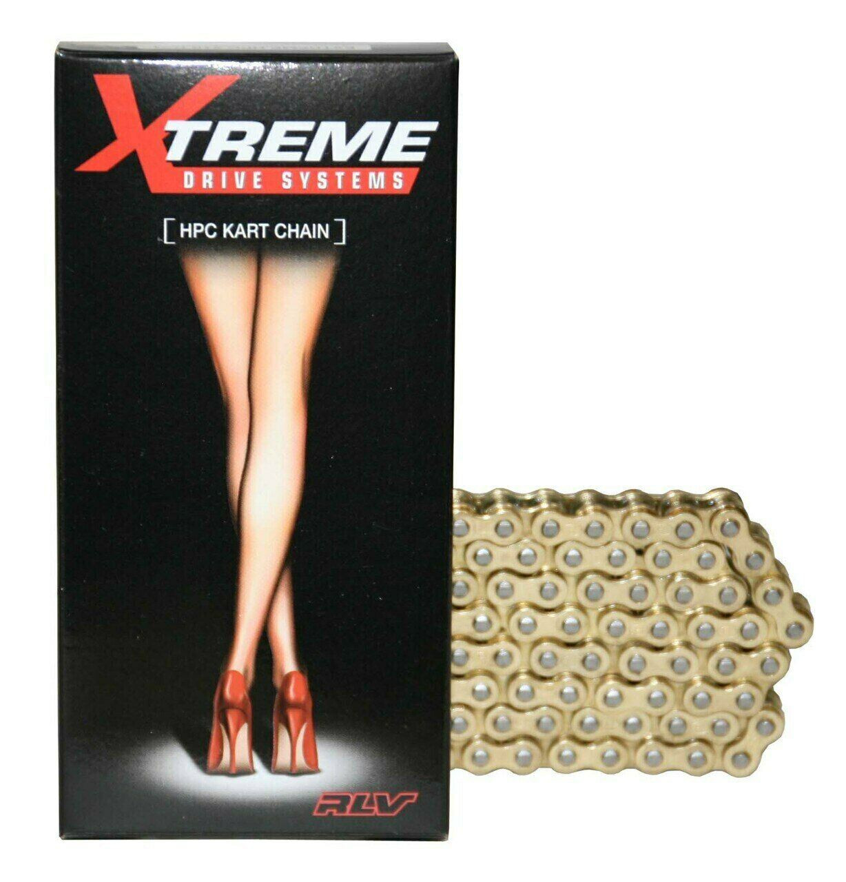 219R KART TECHNOLOGY チェーン 3個セット 219 Chain Kart Gold on Gold - Extra Kart Parts