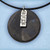 72 Names of G-d fine silver talisman with natural Shungite disc