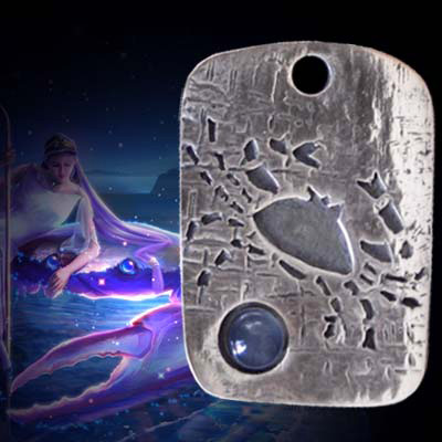 CANCER ZODIAC TALISMAN WITH MOONSTONE