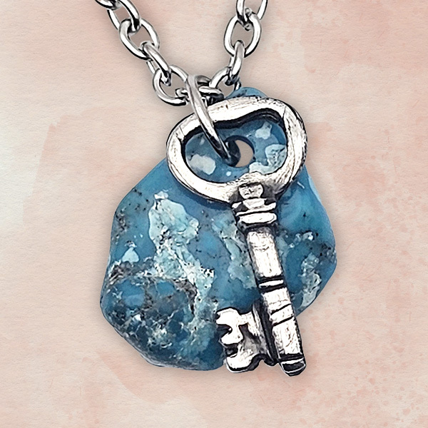 Key pendant with Turquoise