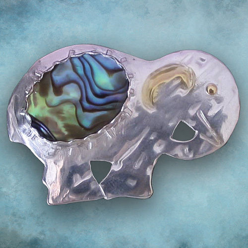 Lucky Elephant Brooch
