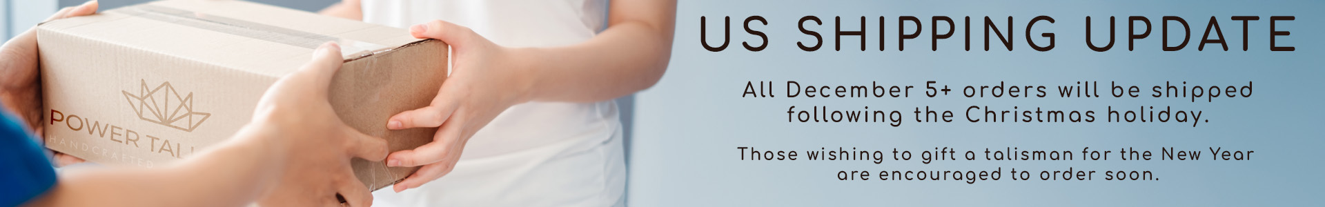 US shipping for December 5+ orders