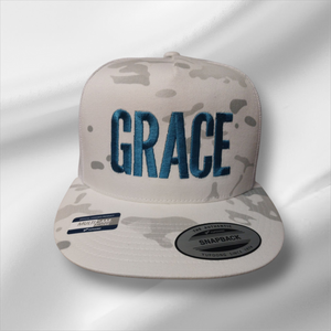 YP Grace Hat - Snow Camo/Teal Stiching YP Grace Hat - Snow Camo/Teal Stiching