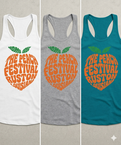 Bella Canvas with peach design