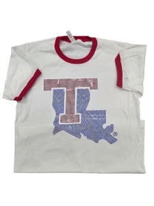LA Tech Regular T-Shirt with spangle print.