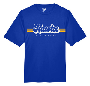 Blue Retro Performance Tee