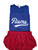 Blue Performance tee with Cheer Cheer Rams print