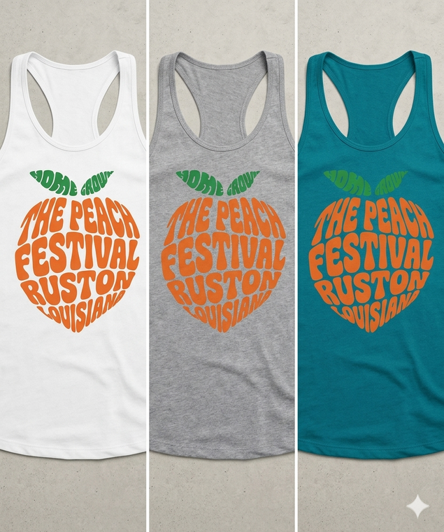 Bella Canvas with peach design