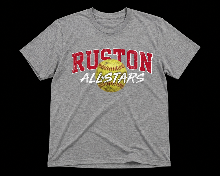 Ruston All Stars Ball out front print