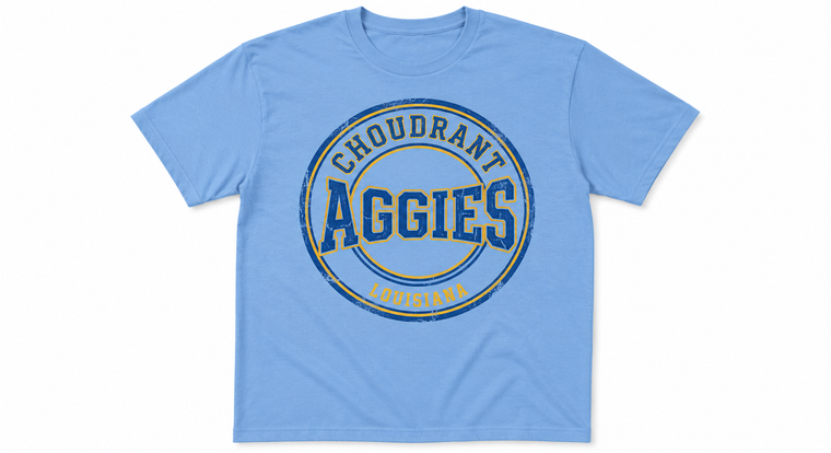 Aggies vintage tee design