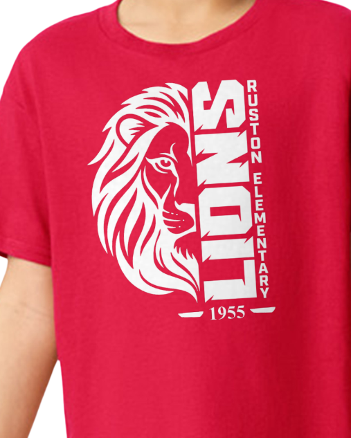 Gildan Heavy cotton with Lions Logo