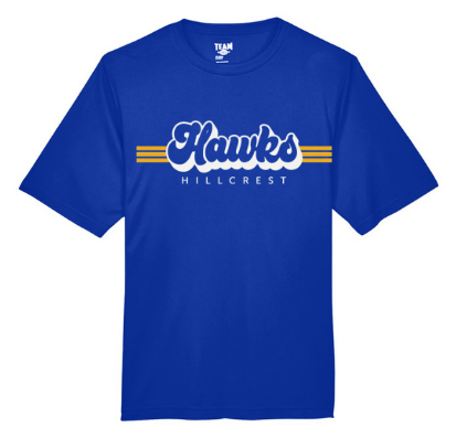 Blue Retro Performance Tee