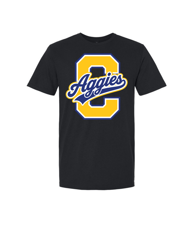 Black Tee with large C