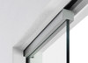 Super Strong Syntesis® Flush Glass Door Bracket Bonded To Glass