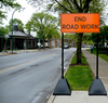 Pyramid Shaped Portable Sign Base and Holder, 96" High, Sign Not Included, Ideal Shield