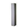 Grey ribbed plastic column protector displayed vertically against a plain white background.