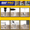Infographic detailing the six step application process: drill, clean, inject, work with a nine minute gel time, and anchor with a full cure strength of 12,600 PSI."