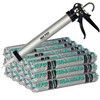 Kit includes 15 foil sausage packs of Tremco Dymonic FC hybrid sealant and one silver AWF PRO sausage caulking gun