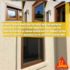 Infographic explaining sealant features: creates a durable, elastic, weather-resistant seal that maintains flexibility.