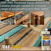 AWF PRO Two-Component Thickened Epoxy, 450mL and AWF PRO Dual Cartridge Manual Caulking Gun 25:1 Thrust