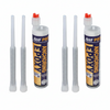 Two 265 milliliter tubes of two-component rapid set epoxy adhesive for anchoring with mixing nozzles