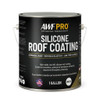 One gallon can of white, commercial-grade silicone roof coating featuring high-build elasticity and low-temperature flexibility.