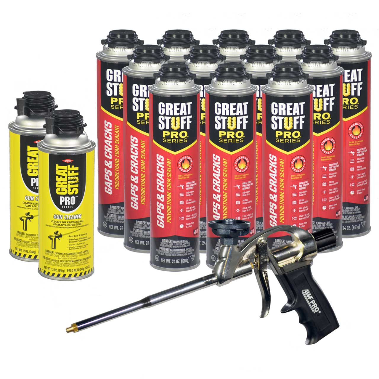 GREAT STUFF Fireblock 12 oz Straw Indoor/Outdoor Spray Foam Insulation at