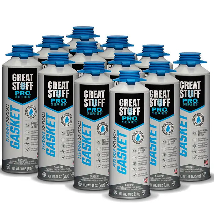 GREAT STUFF PRO™ Flexible Drywall Gasket Foam 18oz, Full Case (12 Cans
