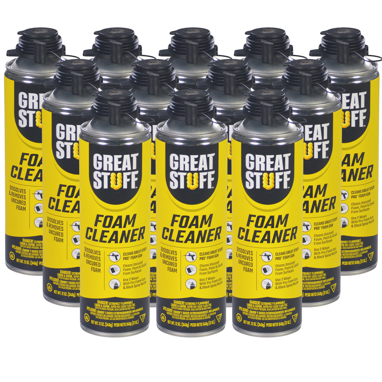 Great Stuff Pro Foam Cleaner, Case of 12 Cans