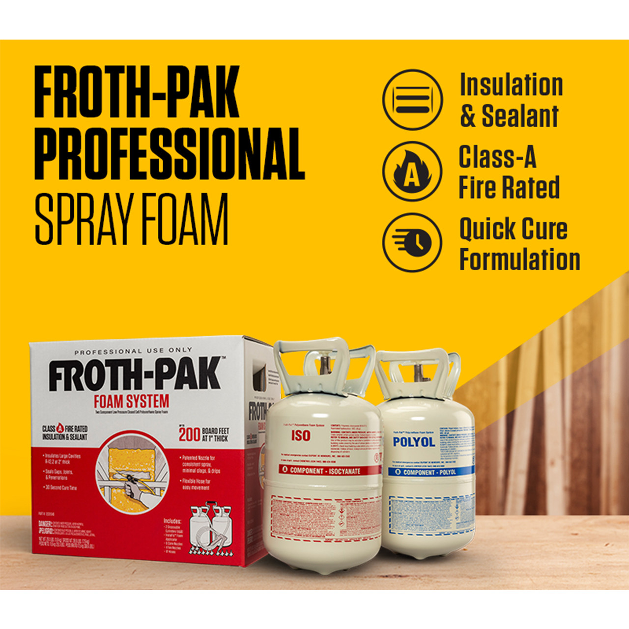 Froth-Pak 200 Spray Foam Insulation Kit
