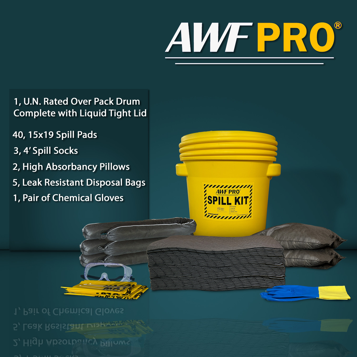 20 Gallon Universal Spill Kit