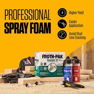 DOW Froth Pak 12 Closed Cell Foam Sealant Kit, FREE SHIPPING