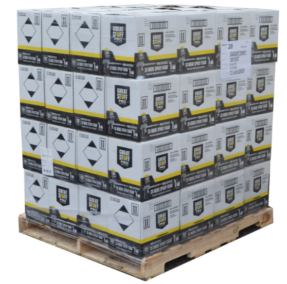 Great Stuff Pro™ Window and Door Low Expansion Foam Sealant, 20oz, Full Pallet (64 Cases) Great Stuff Pro™ Window and Door Low Expansion Foam Sealant, 20oz, Full Pallet (64 Cases)