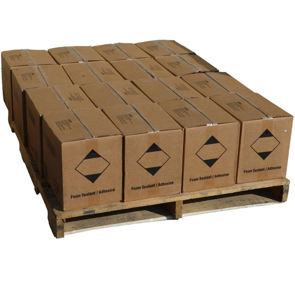 16 cases of enerfoam, quarter pallet of cases on a pallet.