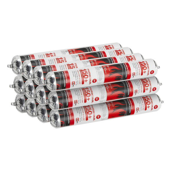 Metacaulk 150+ Firestop Sealant – Red 20.2 oz Foil Pack (Sausage), Full Case of 12, Water-Based Elastomeric Fire-Rated Sealant for Joints & Penetrations