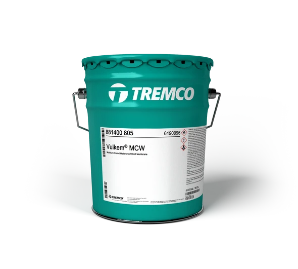 Vulkem MCW Waterproofing Membrane – Fluid Applied Roofing & Concrete Waterproofing Coating for Concrete & Plywood – High Solids, Single Component